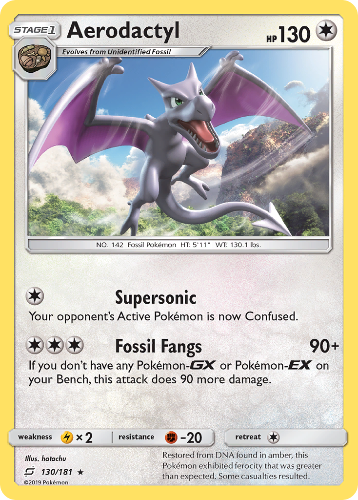 Aerodactyl (130/181) [Sun & Moon: Team Up] | Jomio and Rueliete's Cards and Comics