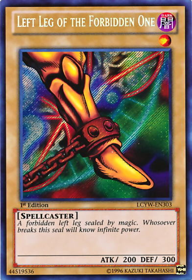 Left Leg of the Forbidden One [LCYW-EN303] Secret Rare | Jomio and Rueliete's Cards and Comics