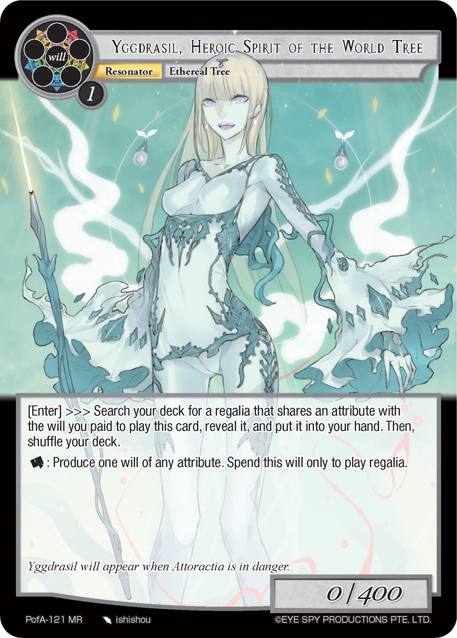 Yggdrasil, Heroic Spirit of the World Tree (PofA-121) [Alice Origin IV: Prologue of Attoractia] | Jomio and Rueliete's Cards and Comics