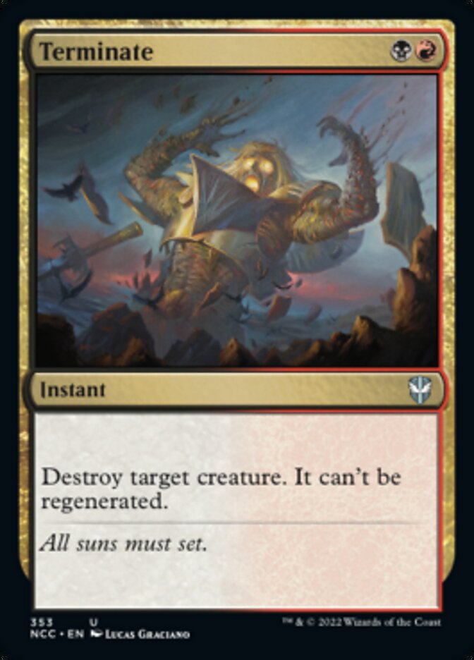 Terminate [Streets of New Capenna Commander] | Jomio and Rueliete's Cards and Comics