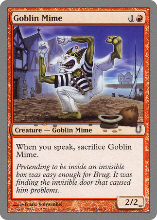 Goblin Mime [Unhinged] | Jomio and Rueliete's Cards and Comics