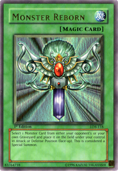 Monster Reborn [LOB-118] Ultra Rare | Jomio and Rueliete's Cards and Comics