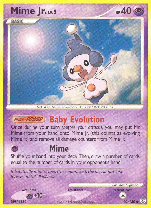 Mime Jr. (90/130) [Diamond & Pearl: Base Set] | Jomio and Rueliete's Cards and Comics