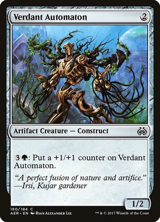 Verdant Automaton [Aether Revolt] | Jomio and Rueliete's Cards and Comics