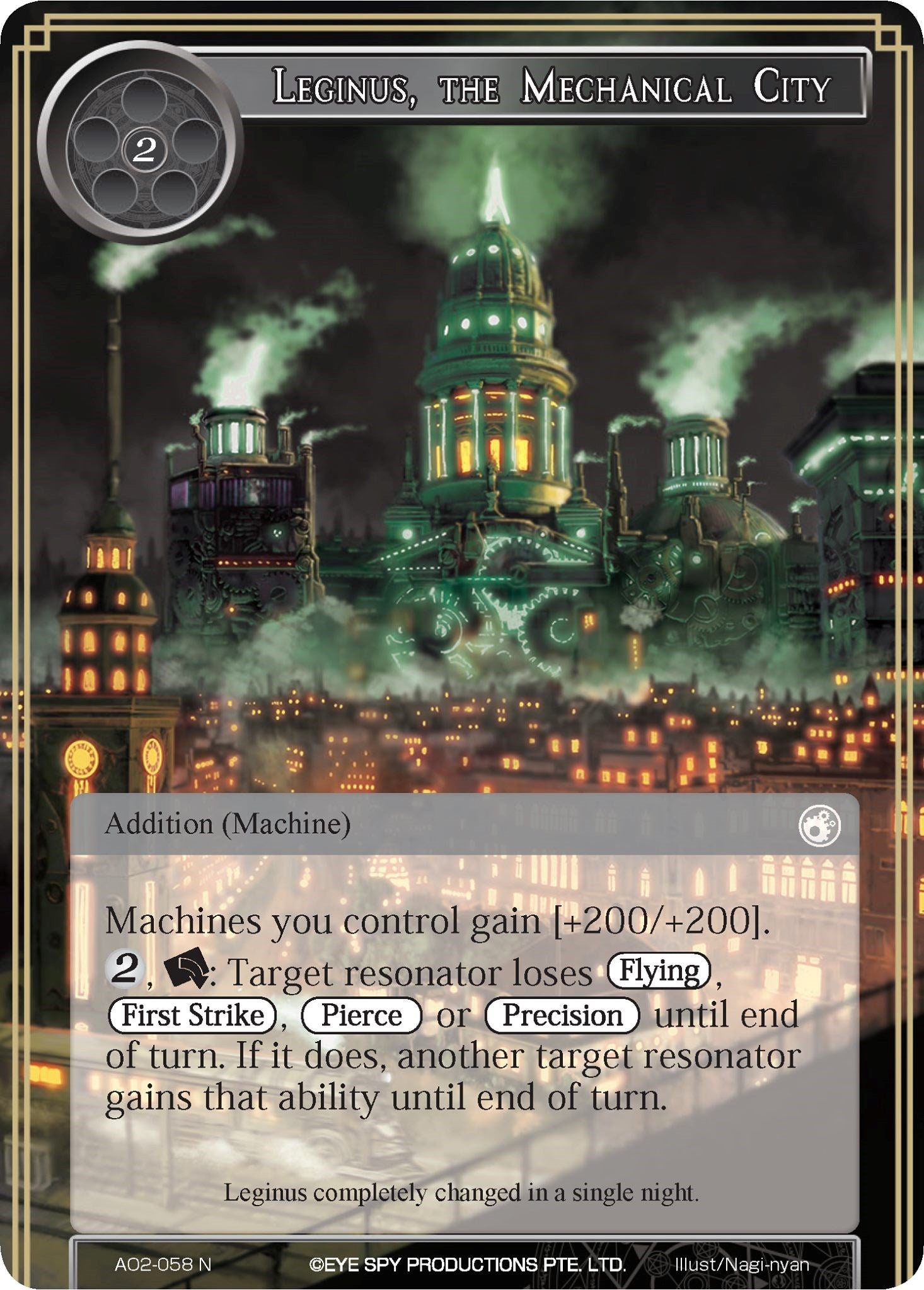 Leginus, the Mechanical City (AO2-058) [Alice Origin II] | Jomio and Rueliete's Cards and Comics