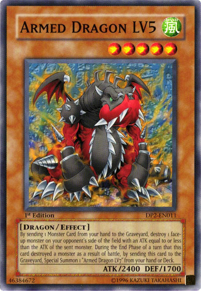 Armed Dragon LV5 [DP2-EN011] Common | Jomio and Rueliete's Cards and Comics