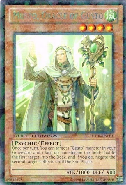 Musto, Oracle of Gusto [DT06-EN081] Rare | Jomio and Rueliete's Cards and Comics