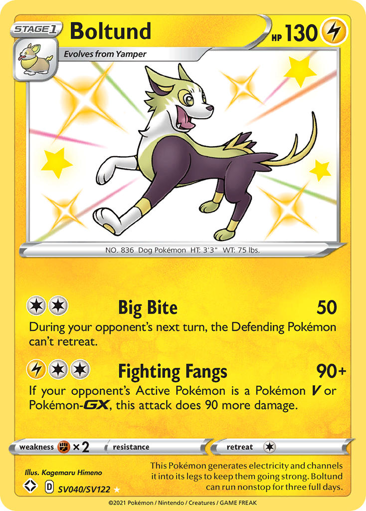 Boltund (SV040/SV122) [Sword & Shield: Shining Fates] | Jomio and Rueliete's Cards and Comics