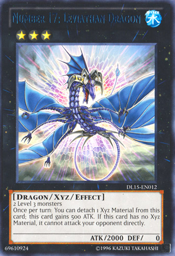 Number 17: Leviathan Dragon (Blue) [DL15-EN012] Rare | Jomio and Rueliete's Cards and Comics