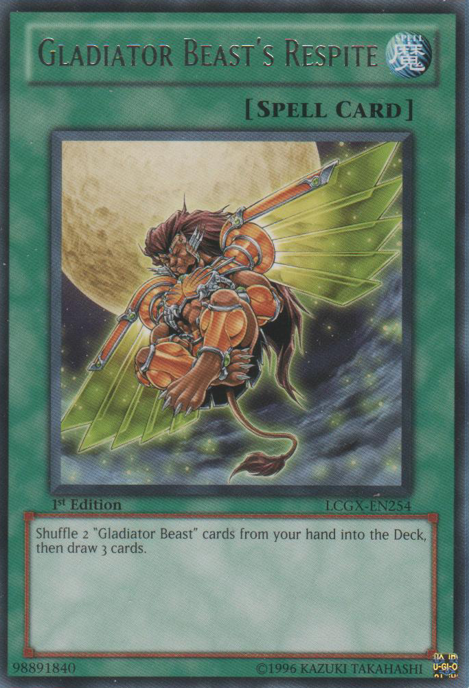 Gladiator Beast's Respite [LCGX-EN254] Rare | Jomio and Rueliete's Cards and Comics