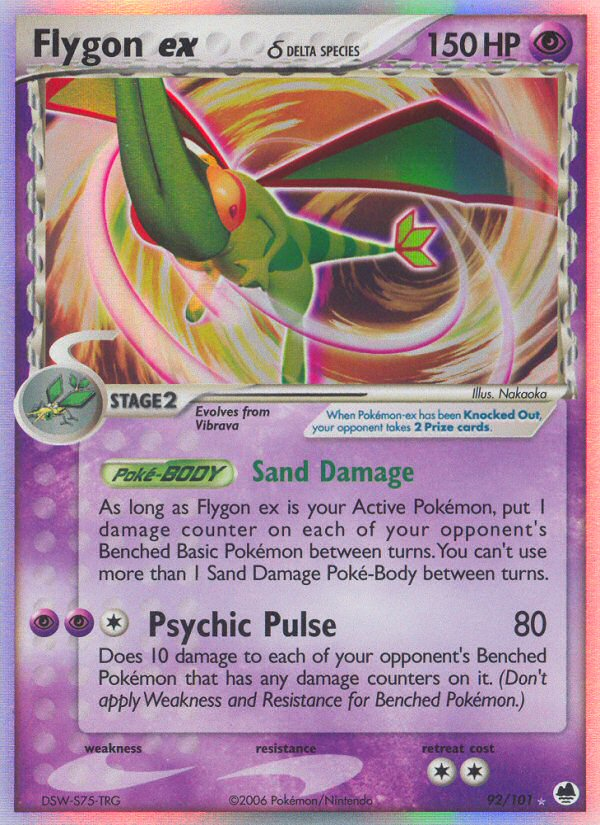 Flygon ex (92/101) (Delta Species) [EX: Dragon Frontiers] | Jomio and Rueliete's Cards and Comics