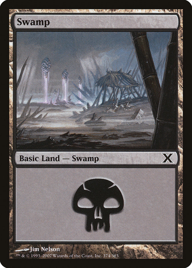 Swamp (374) [Tenth Edition] | Jomio and Rueliete's Cards and Comics