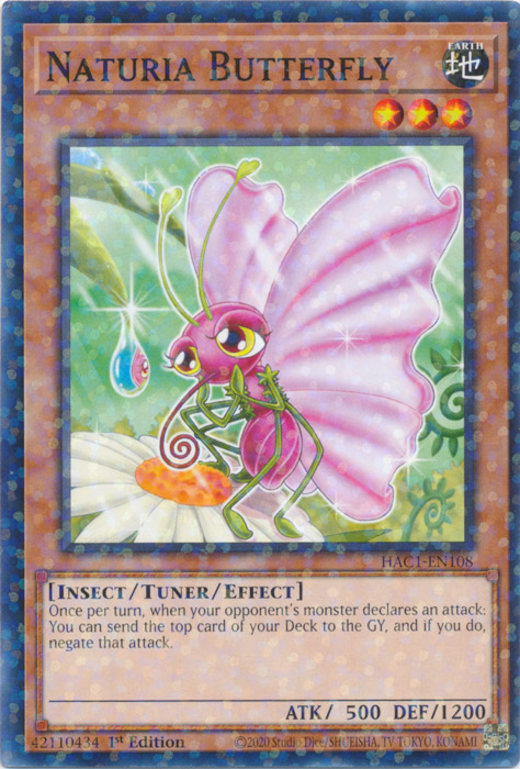 Naturia Butterfly (Duel Terminal) [HAC1-EN108] Common | Jomio and Rueliete's Cards and Comics