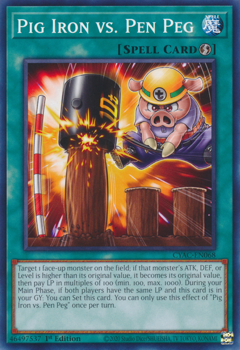 Pig Iron vs. Pen Peg [CYAC-EN068] Common | Jomio and Rueliete's Cards and Comics