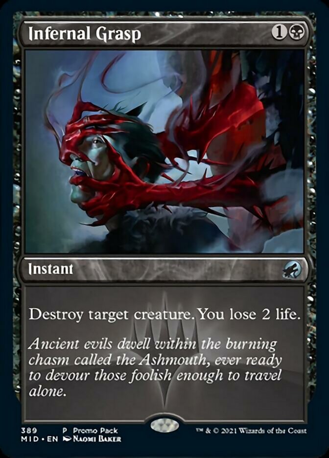 Infernal Grasp (Promo Pack) [Innistrad: Midnight Hunt Promos] | Jomio and Rueliete's Cards and Comics