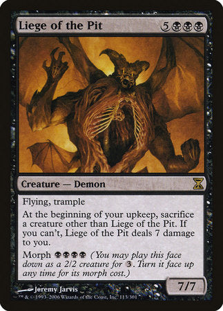 Liege of the Pit [Time Spiral] | Jomio and Rueliete's Cards and Comics