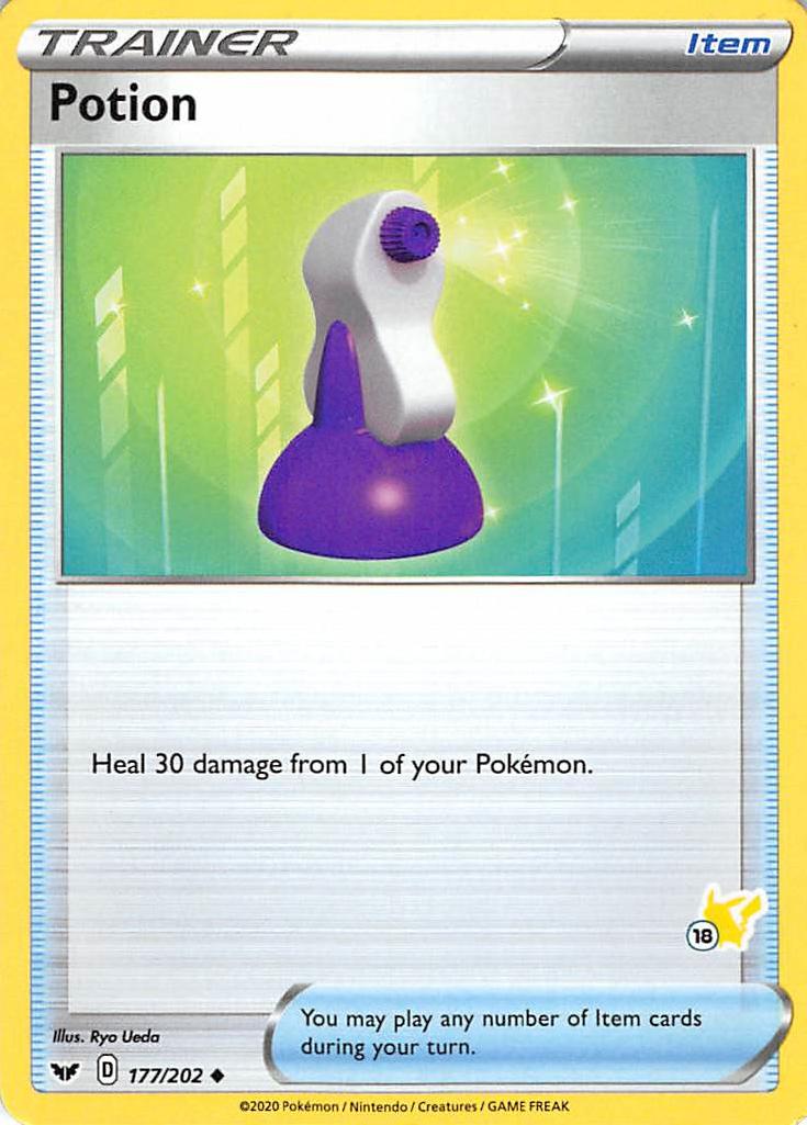 Potion (177/202) (Pikachu Stamp #18) [Battle Academy 2022] | Jomio and Rueliete's Cards and Comics