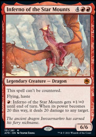 Inferno of the Star Mounts (Promo Pack) [Dungeons & Dragons: Adventures in the Forgotten Realms Promos] | Jomio and Rueliete's Cards and Comics