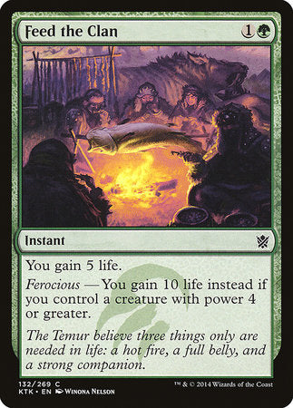 Feed the Clan [Khans of Tarkir] | Jomio and Rueliete's Cards and Comics