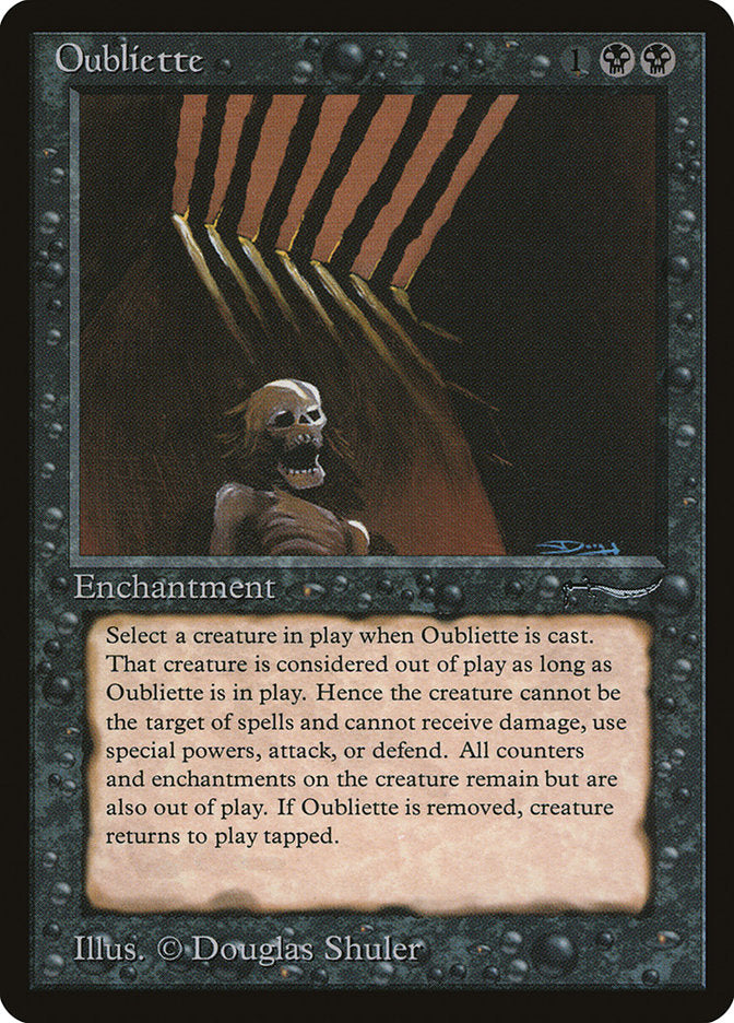 Oubliette (Dark Mana Cost) [Arabian Nights] | Jomio and Rueliete's Cards and Comics