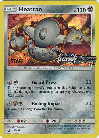 Heatran (SM96) (Staff Prerelease Promo) [Sun & Moon: Black Star Promos] | Jomio and Rueliete's Cards and Comics