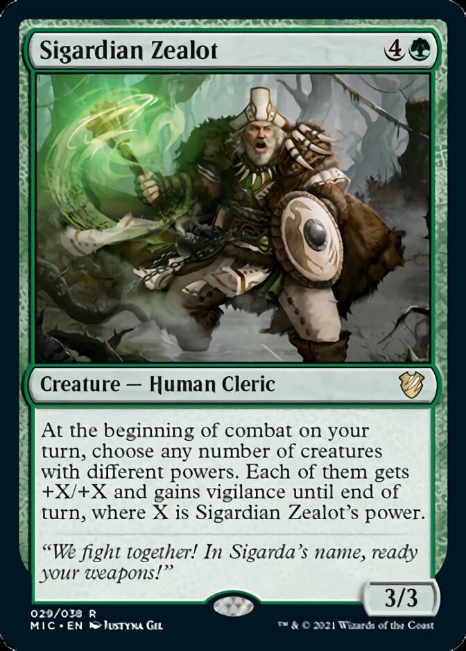 Sigardian Zealot [Innistrad: Midnight Hunt Commander] | Jomio and Rueliete's Cards and Comics