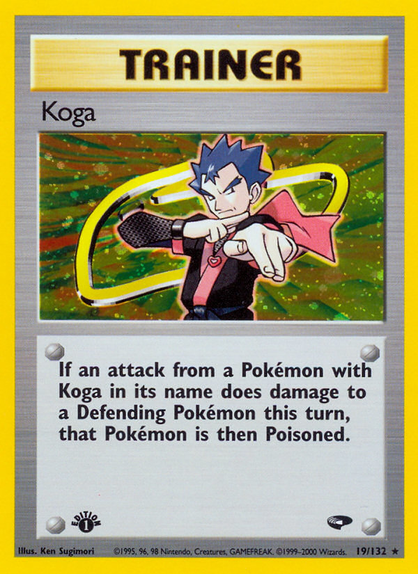 Koga (19/132) [Gym Challenge 1st Edition] | Jomio and Rueliete's Cards and Comics