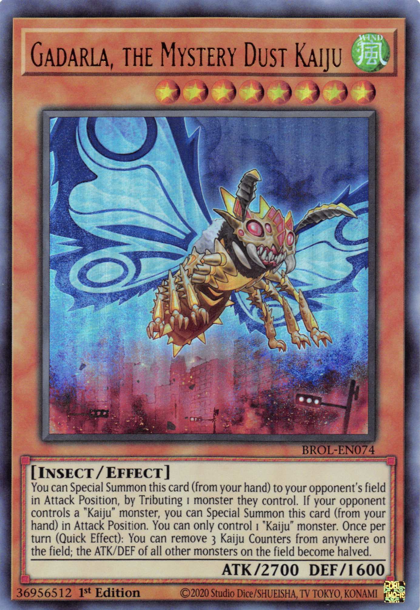 Gadarla, the Mystery Dust Kaiju [BROL-EN074] Ultra Rare | Jomio and Rueliete's Cards and Comics
