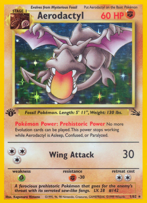 Aerodactyl (1/62) [Fossil 1st Edition] | Jomio and Rueliete's Cards and Comics