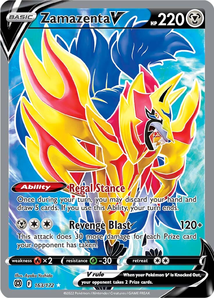 Zamazenta V (163/172) [Sword & Shield: Brilliant Stars] | Jomio and Rueliete's Cards and Comics