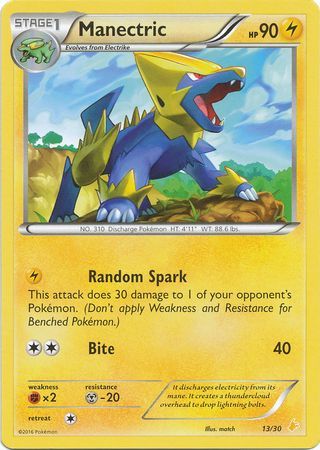 Manectric (13/30) [XY: Trainer Kit 3 - Pikachu Libre] | Jomio and Rueliete's Cards and Comics