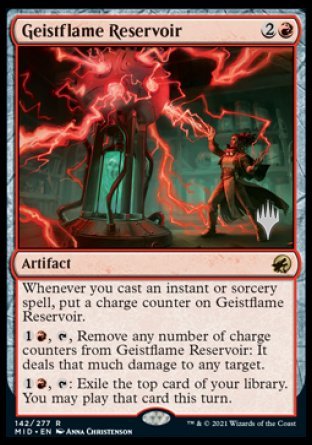 Geistflame Reservoir (Promo Pack) [Innistrad: Midnight Hunt Promos] | Jomio and Rueliete's Cards and Comics