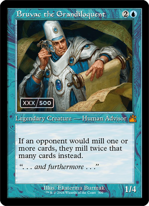 Bruvac the Grandiloquent (Retro) (Serialized) [Ravnica Remastered] | Jomio and Rueliete's Cards and Comics