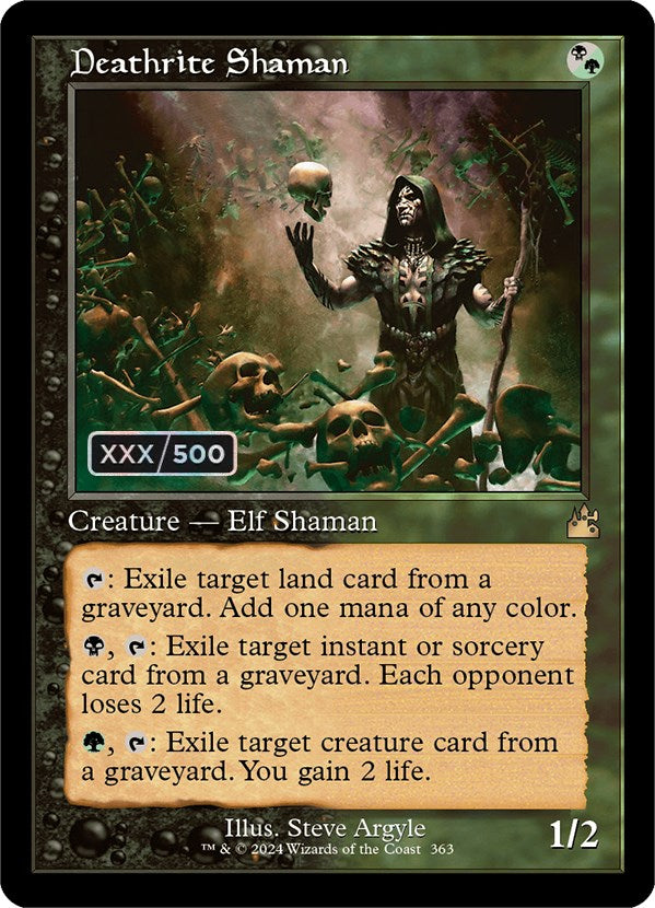 Deathrite Shaman (Retro) (Serialized) [Ravnica Remastered] | Jomio and Rueliete's Cards and Comics