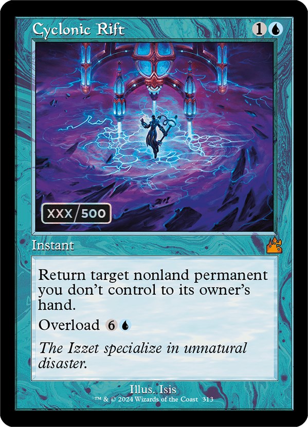 Cyclonic Rift (Retro) (Serialized) [Ravnica Remastered] | Jomio and Rueliete's Cards and Comics
