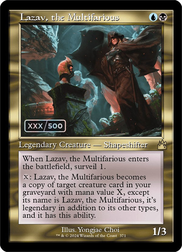 Lazav, the Multifarious (Retro) (Serialized) [Ravnica Remastered] | Jomio and Rueliete's Cards and Comics