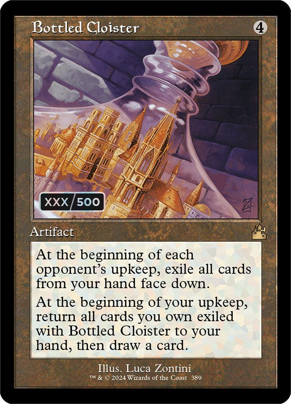 Bottled Cloister (Retro) (Serialized) [Ravnica Remastered] | Jomio and Rueliete's Cards and Comics