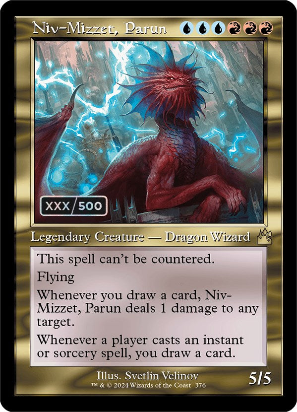 Niv-Mizzet, Parun (Retro) (Serialized) [Ravnica Remastered] | Jomio and Rueliete's Cards and Comics