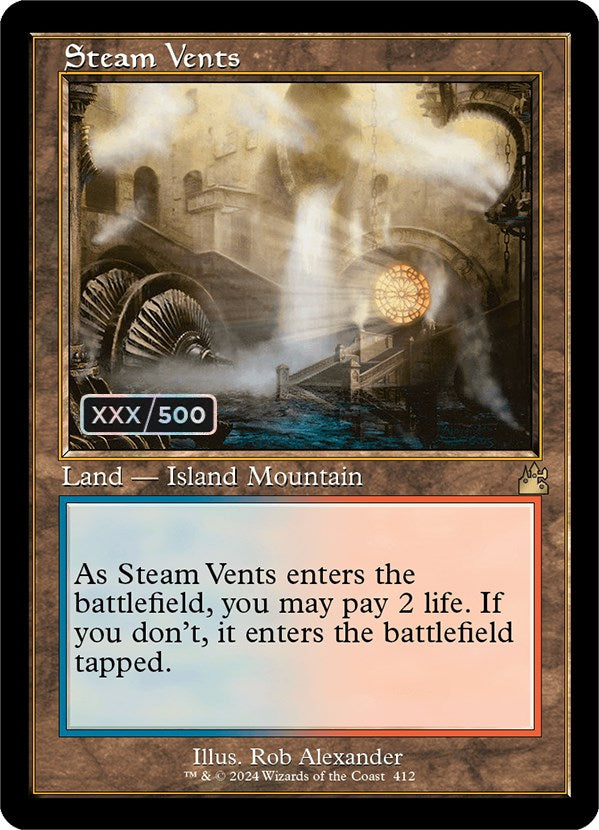 Steam Vents (Retro) (Serialized) [Ravnica Remastered] | Jomio and Rueliete's Cards and Comics