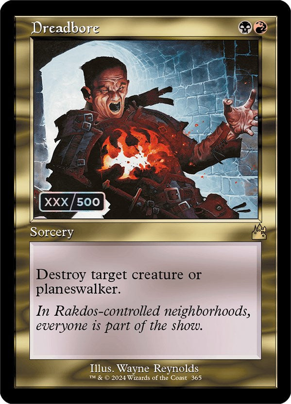 Dreadbore (Retro) (Serialized) [Ravnica Remastered] | Jomio and Rueliete's Cards and Comics