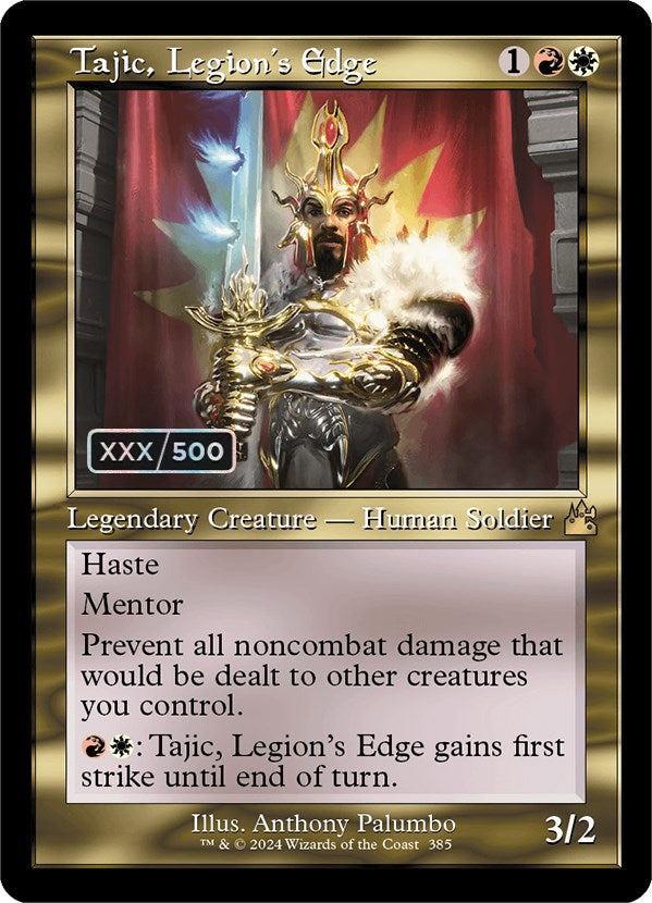 Tajic, Legion's Edge (Retro) (Serialized) [Ravnica Remastered] | Jomio and Rueliete's Cards and Comics