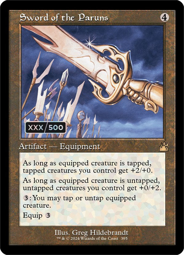 Sword of the Paruns (Retro) (Serialized) [Ravnica Remastered] | Jomio and Rueliete's Cards and Comics
