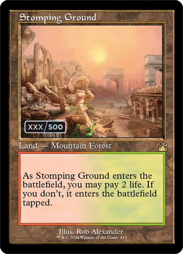 Stomping Ground (Retro) (Serialized) [Ravnica Remastered] | Jomio and Rueliete's Cards and Comics