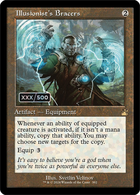 Illusionist's Bracers (Retro) (Serialized) [Ravnica Remastered] | Jomio and Rueliete's Cards and Comics