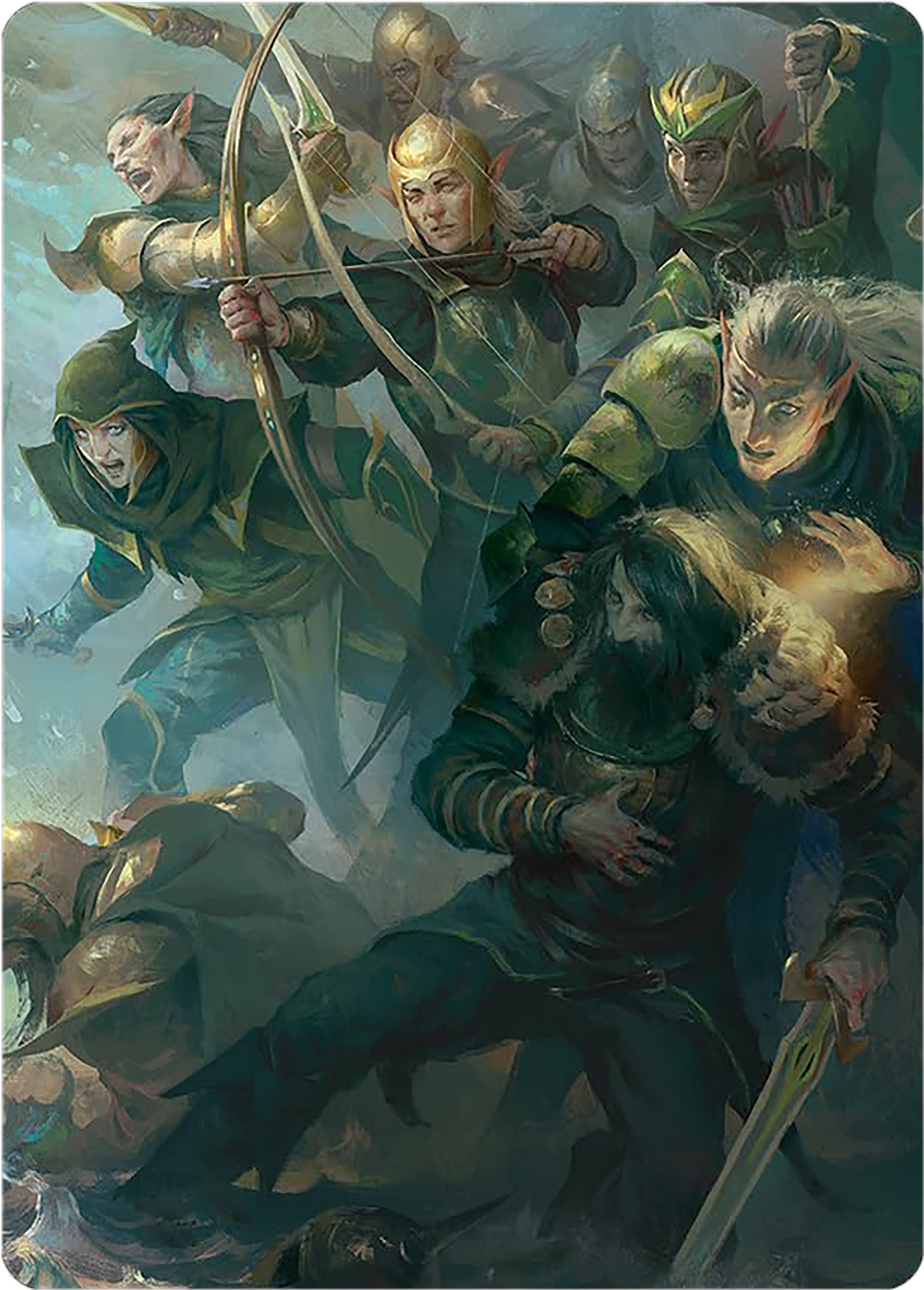 Galadhrim Brigade Art Card [The Lord of the Rings: Tales of Middle-earth Art Series] | Jomio and Rueliete's Cards and Comics
