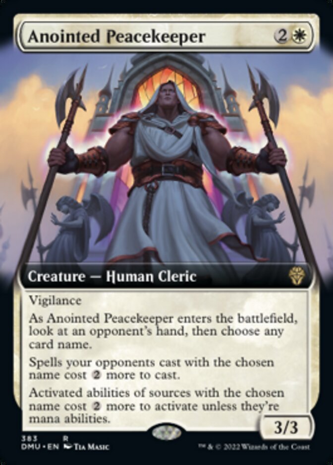 Anointed Peacekeeper (Extended Art) [Dominaria United] | Jomio and Rueliete's Cards and Comics