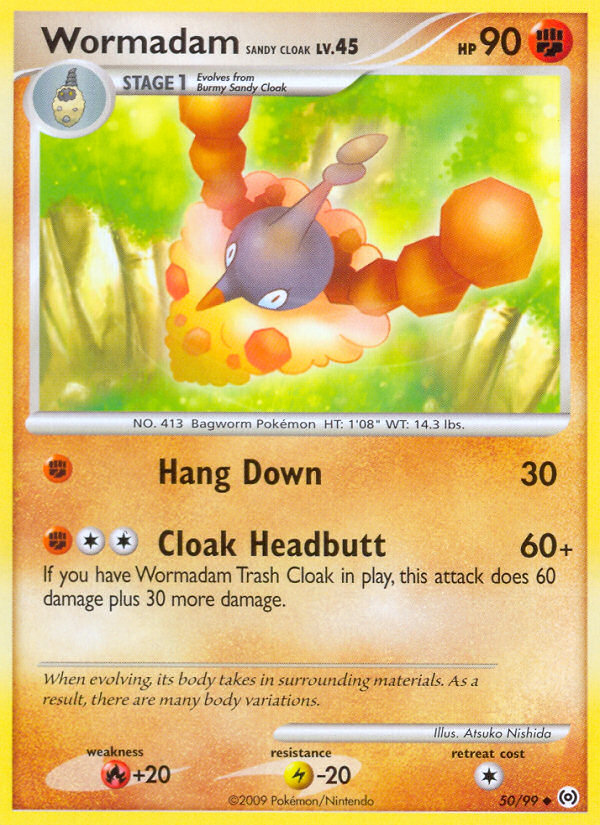 Wormadam Sandy Cloak (50/99) [Platinum: Arceus] | Jomio and Rueliete's Cards and Comics