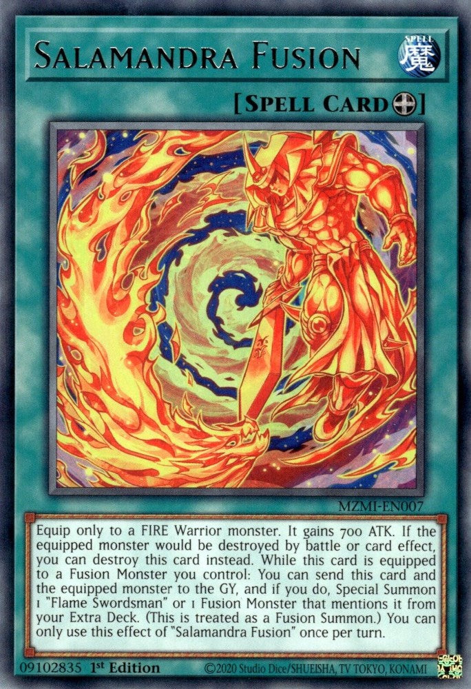Salamandra Fusion [MZMI-EN007] Rare | Jomio and Rueliete's Cards and Comics