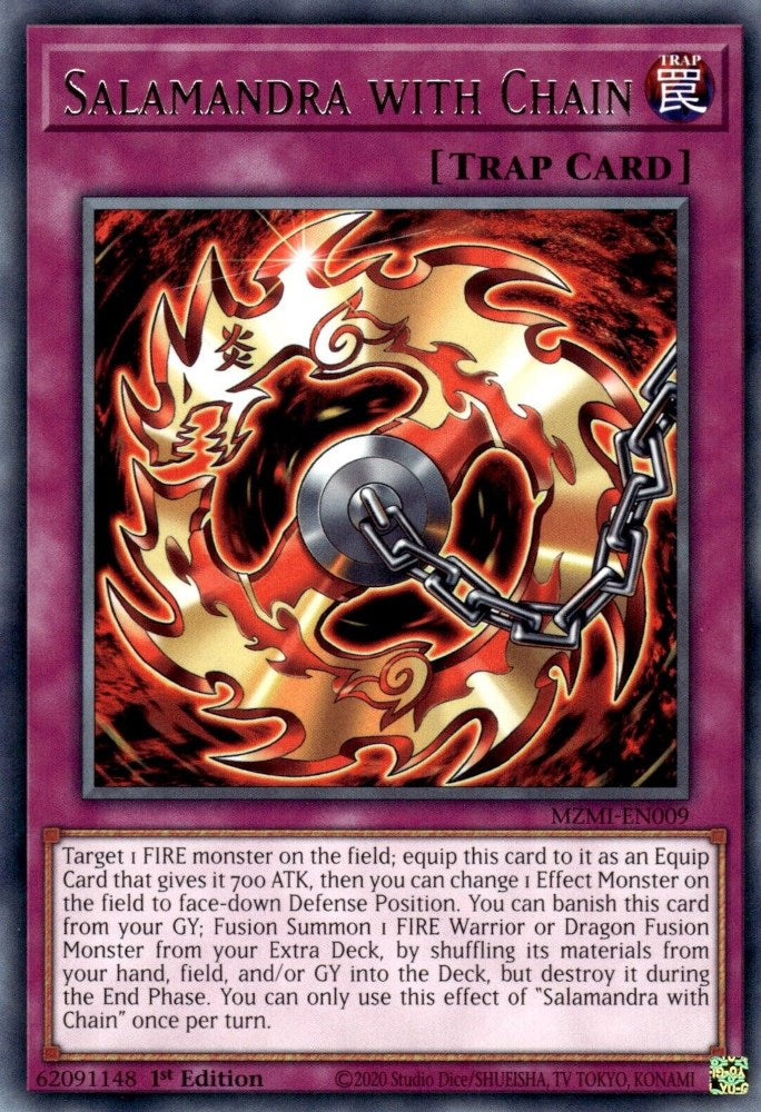 Salamandra with Chain [MZMI-EN009] Rare | Jomio and Rueliete's Cards and Comics