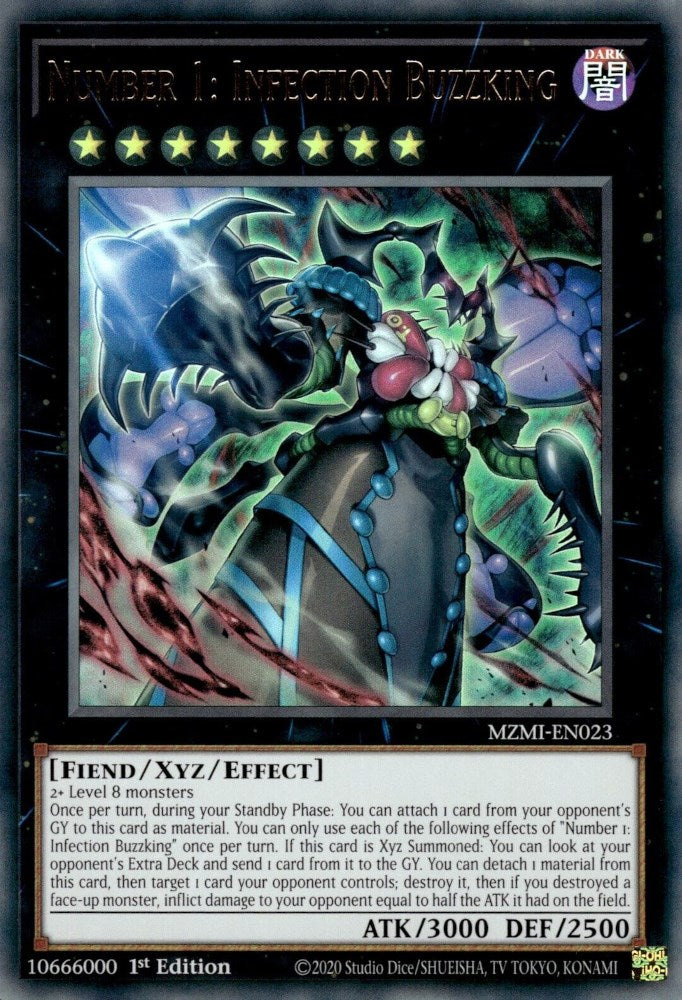 Number 1: Infection Buzzking [MZMI-EN023] Ultra Rare | Jomio and Rueliete's Cards and Comics